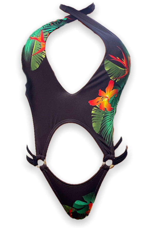 Birds of Paradise Monokini Swimsuit - NinaDoesTheMost